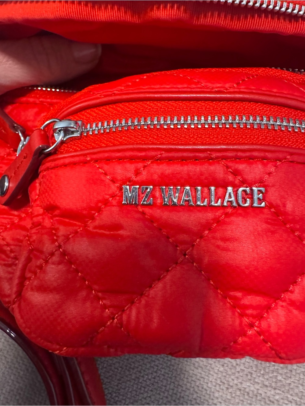 MZ Wallace Bright Cherry Micro Crosby Sling - Picture 8 of 11